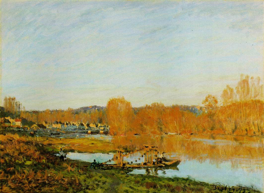 Alfred-Sisley--L%60automne--Bords-de-la-Seine-pres-Bougival