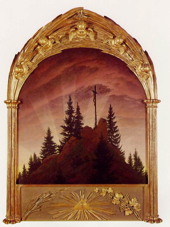 Caspar-David-Friedrich--Tetschen-Altar-%28Kriz-v-horach%29