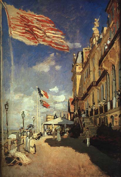 Claude-Monet--Hotel-des-Roches-Noires-at-Trouville