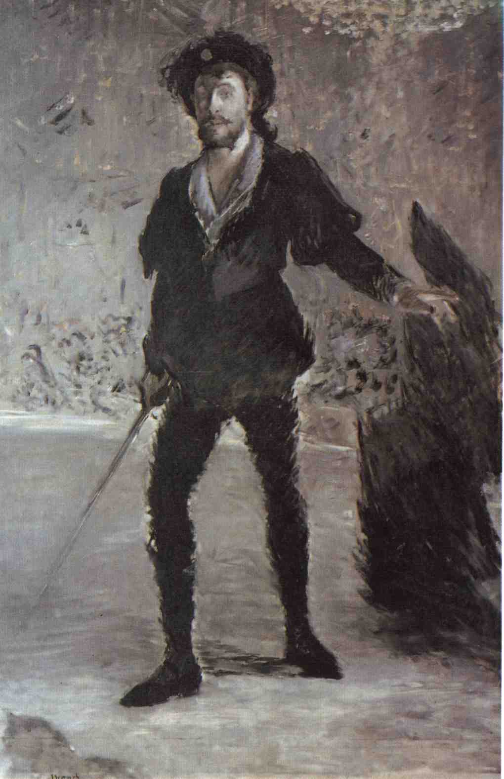 Edouard-Manet--Faure-jako-Hamlet