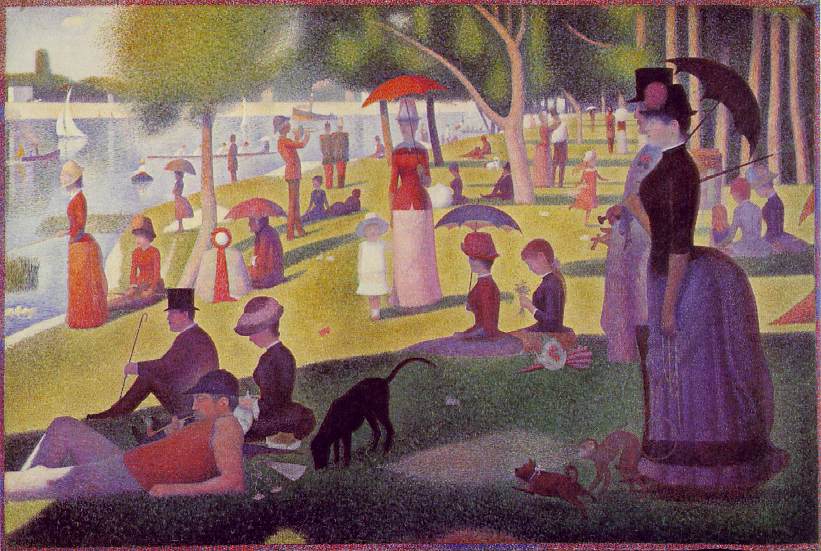 Georges-Seurat--Nedelni-odpoledne-na-ostrove-Grande-Jatte