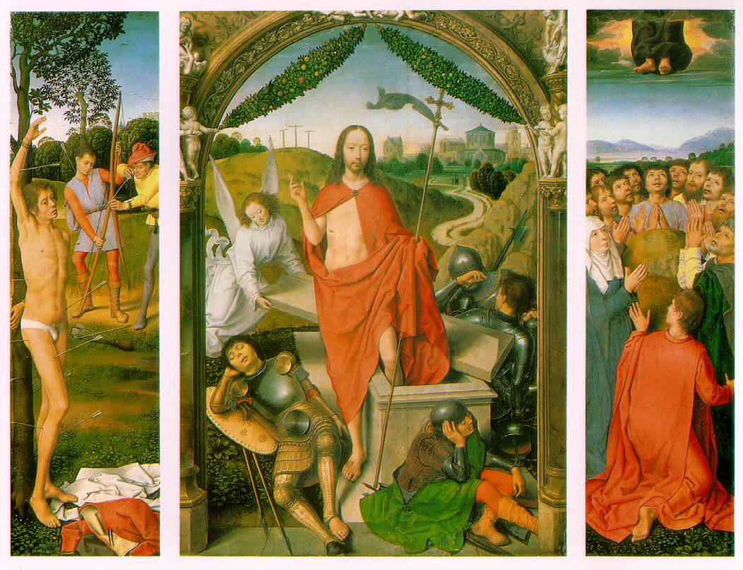 Hans-Memling--Zmrtvychvstani%2C-Umuceni-Sv_-Sebastiana%2C-Nanebevstoupeni