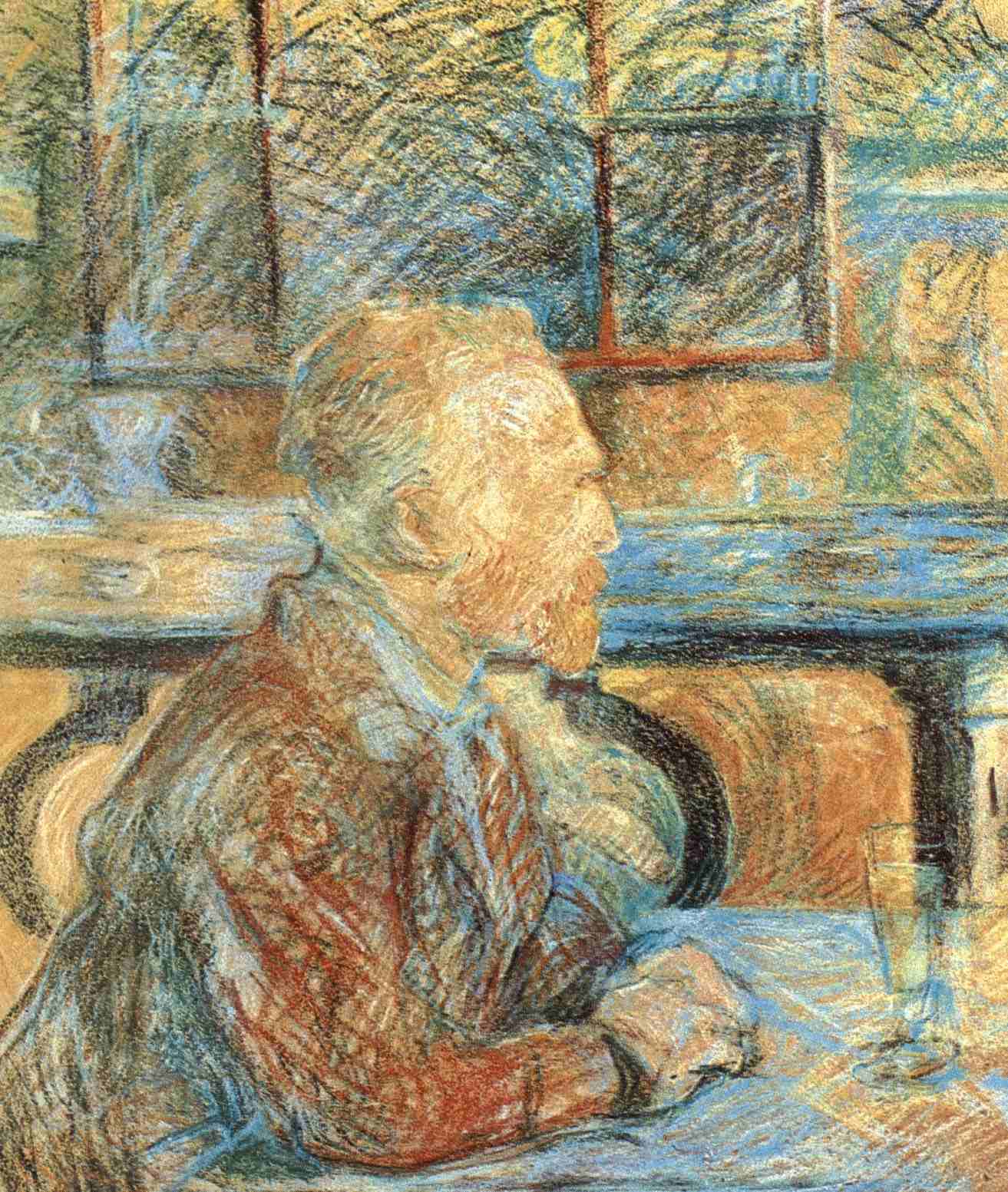 Henri-Marie-Raymond-de-Toulouse-Lautrec-Monfa--Portret-van-Gogha