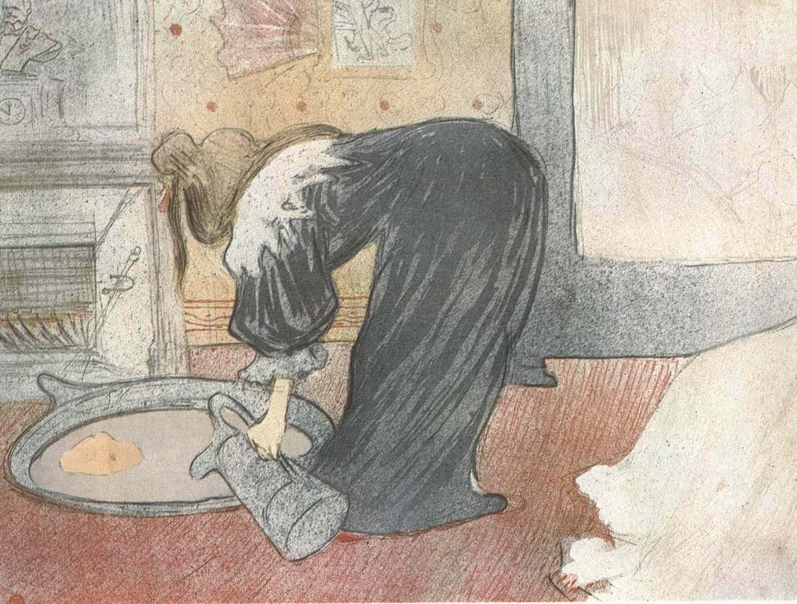 Henri-Marie-Raymond-de-Toulouse-Lautrec-Monfa--Zena-s-umyvadlem