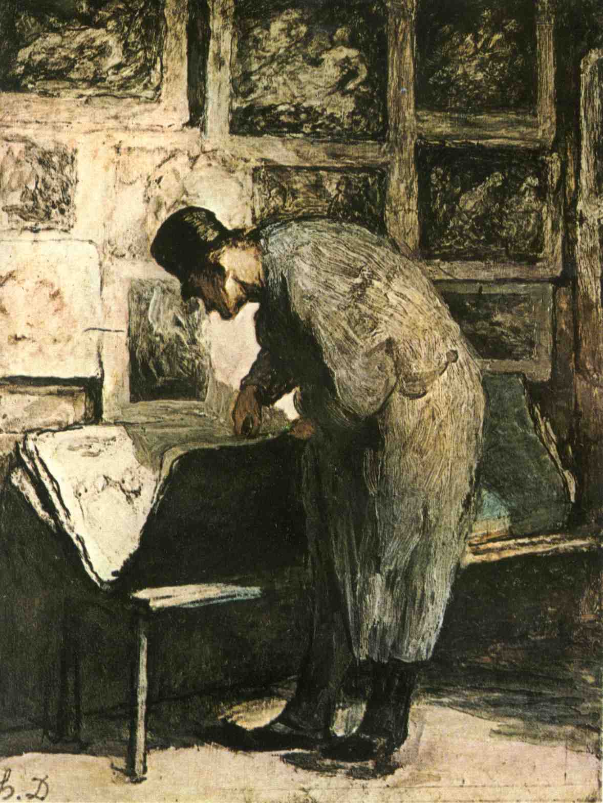 Honore-Daumier--Milovnik-grafiky