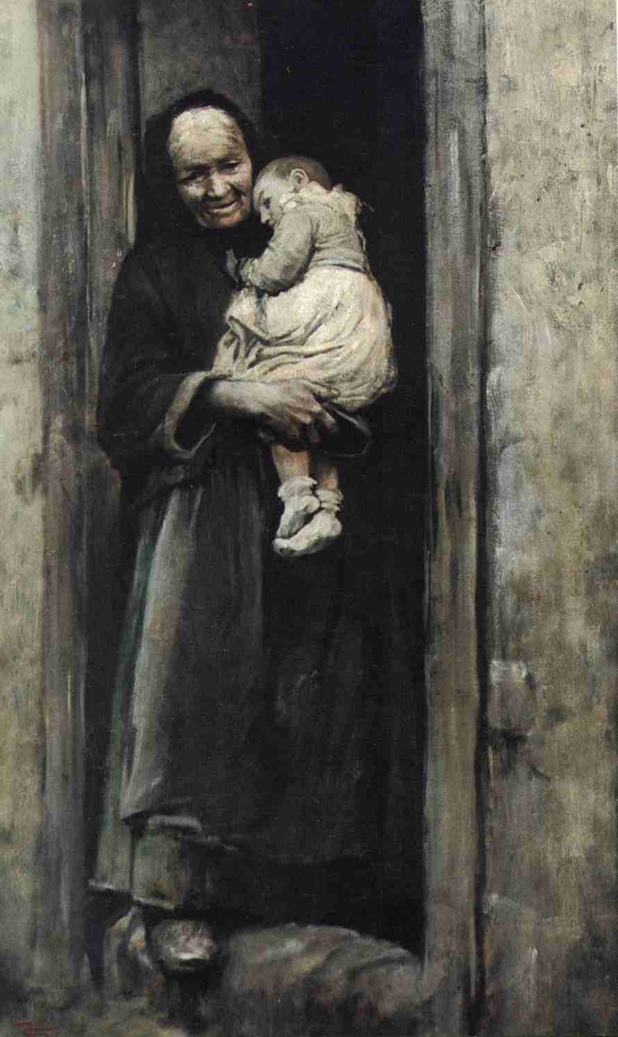 Jakub-Schikaneder--Starena-s-ditetem
