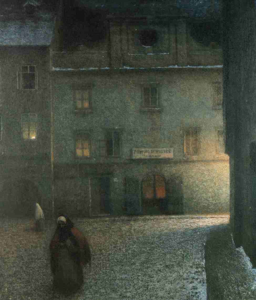 Jakub-Schikaneder--Ulice-navecer