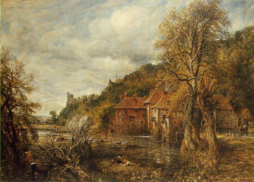 John-Constable--Mlyn-a-hrad-a-Arundelu