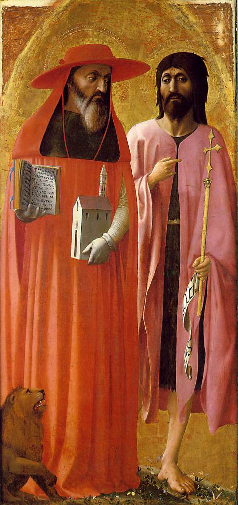 Masaccio--Sv_-Jeronym-a-Sv_-Jan-Krtitel