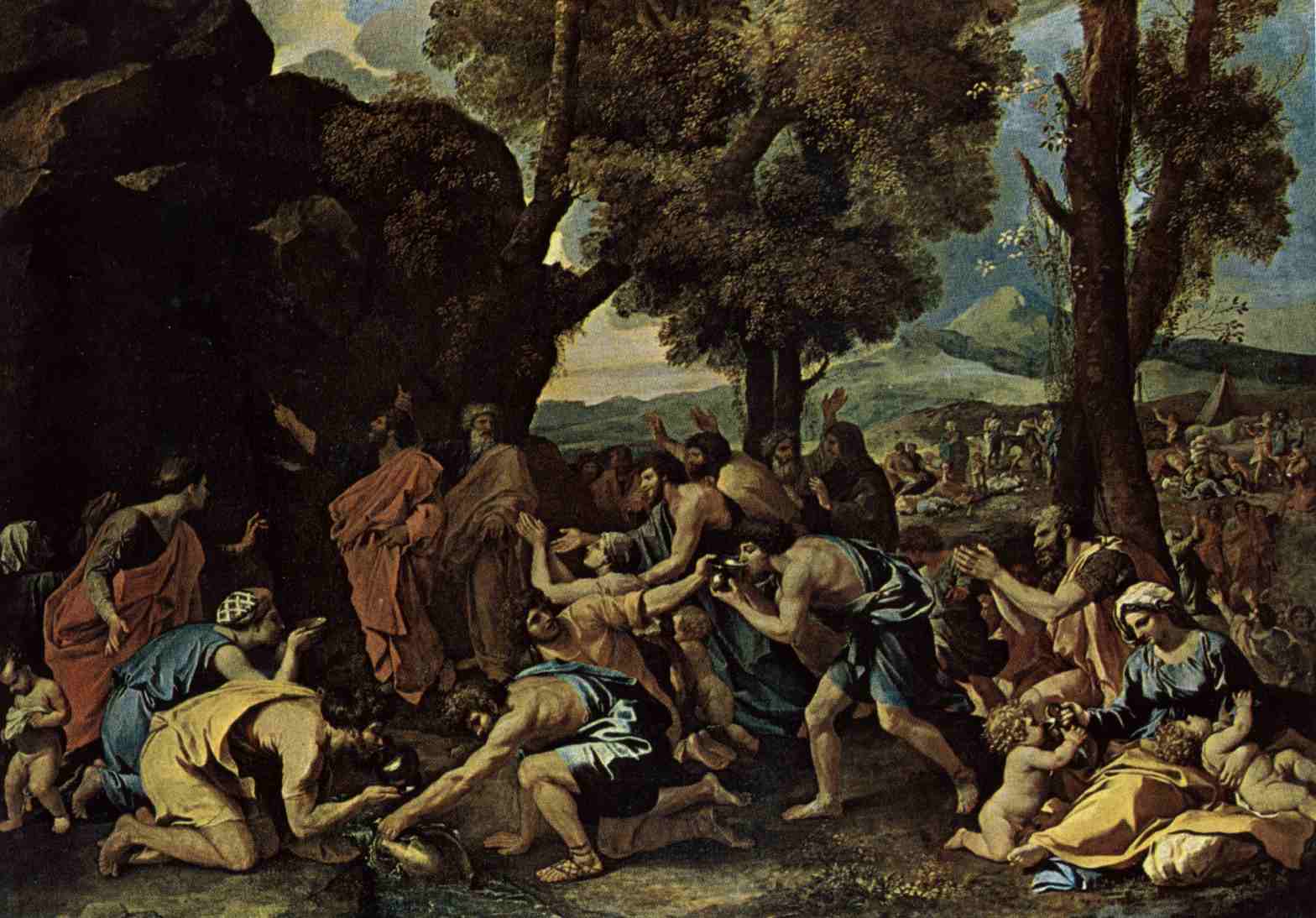 Nicolas-Poussin--Mojzis-vyrazi-vodu-ze-skaly