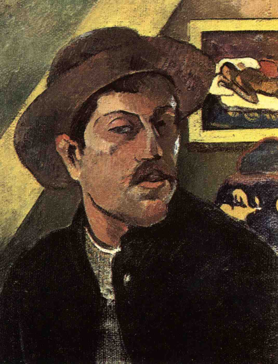 Paul-Gauguin--Vlastni-podobizna-v-klobouku